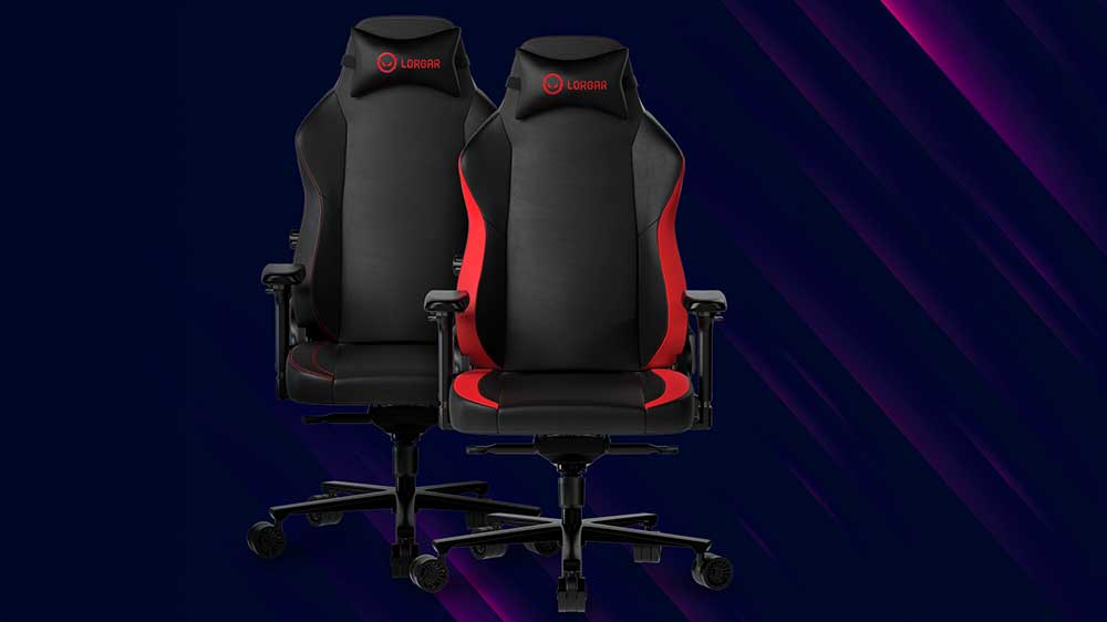 Herní židle LORGAR Embrace 533, celá černá/červená, s červenou po stranách_02