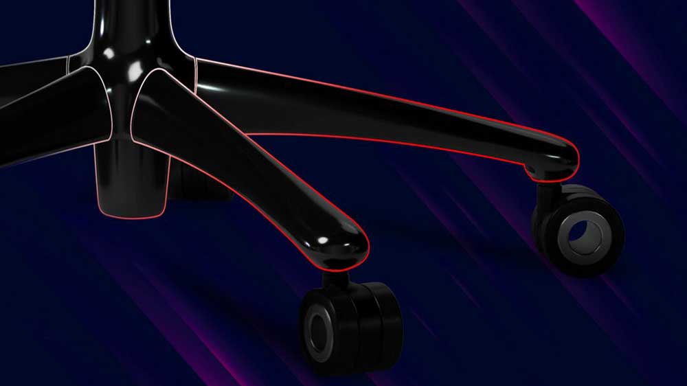 Pěticípá základna u herní židle LORGAR Grade 855_03