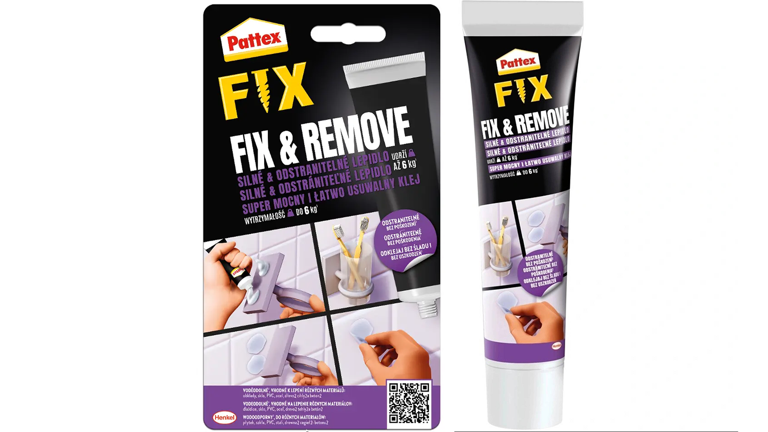 Mont&aacute;žne lepidlo PATTEX Fix & Remove