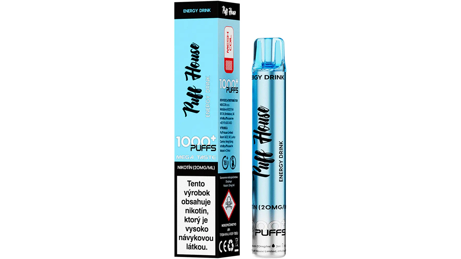 E-cigareta Puff House Energy Drink 1 000+ Puffs