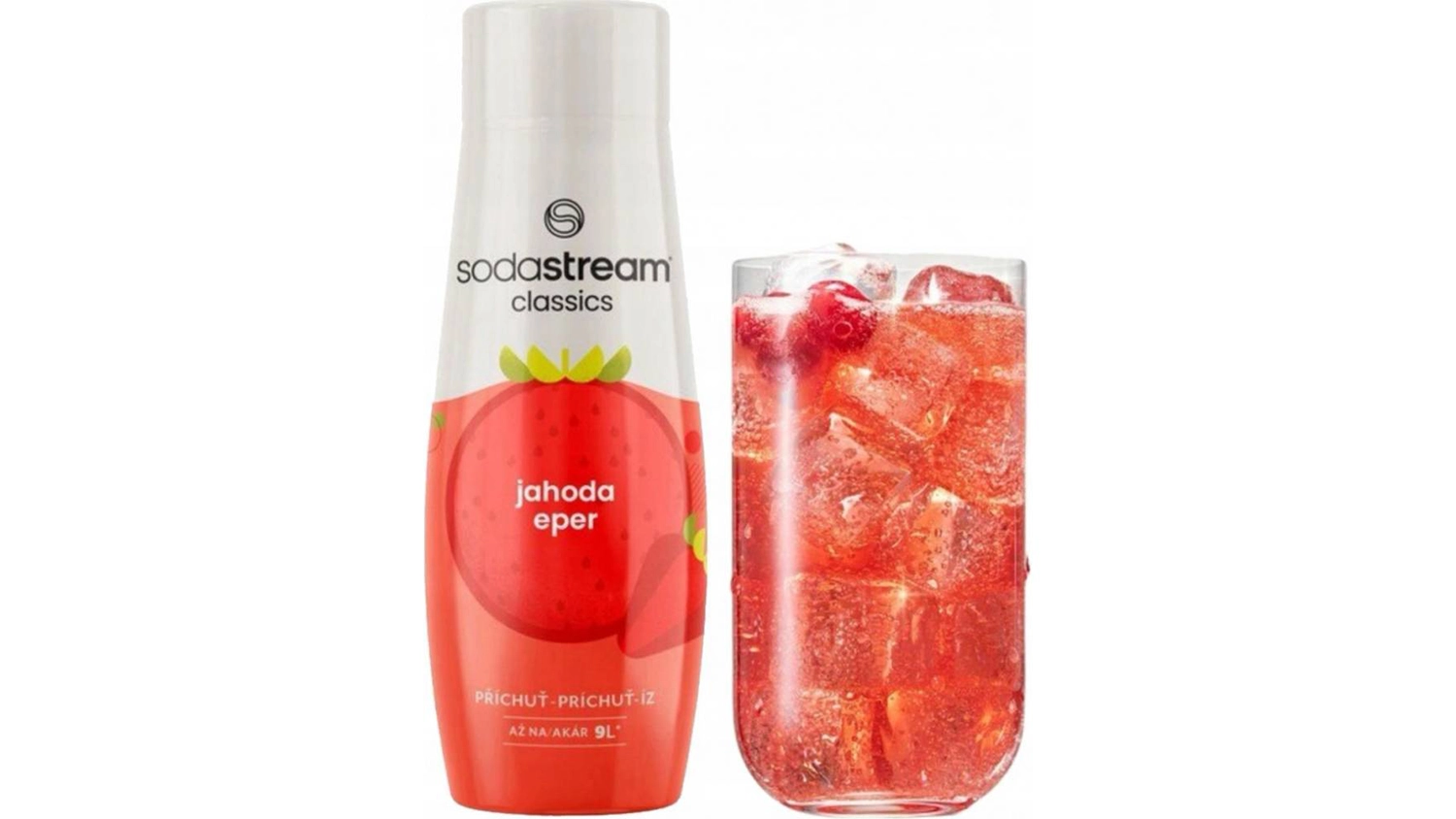 D&aacute;vkovanie sirupu SodaStream Z&aacute;hradn&eacute; ovocie 440 ml pomocou viečka