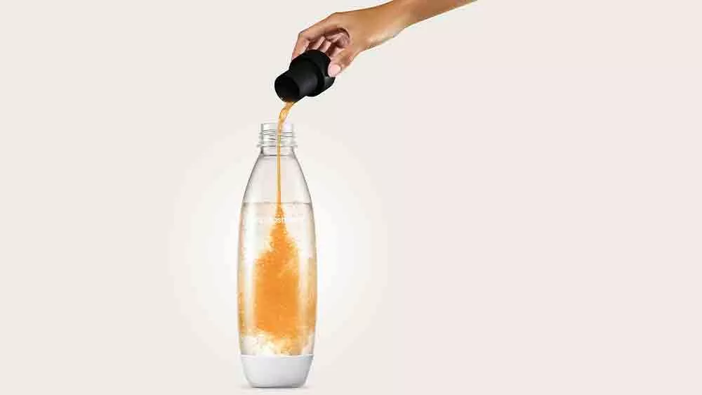 Liatie sirupu Pomeranč Mango Zero do fľaše Sodastream s perlivou vodou_03