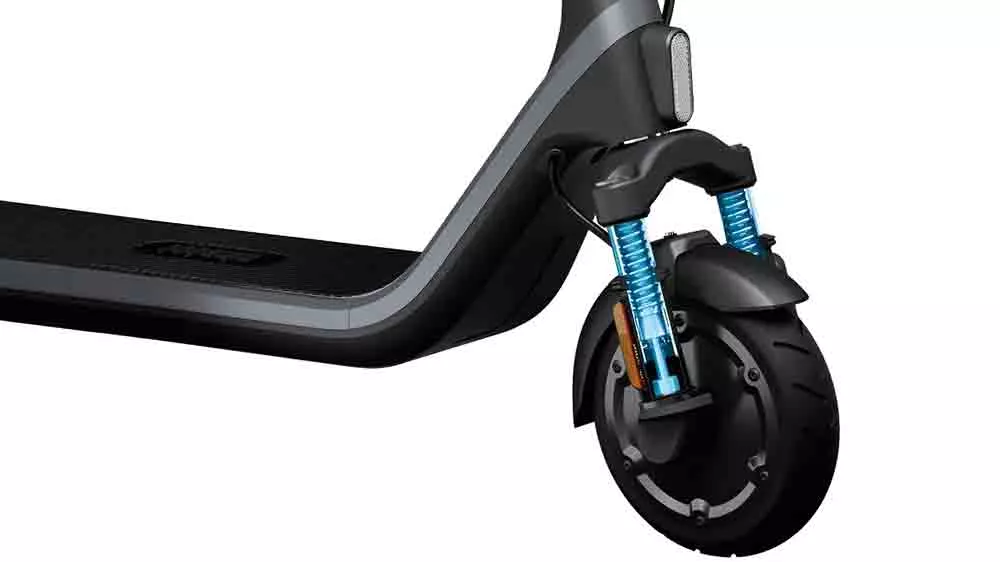 Detail predn&eacute;ho kolesa elektrickej kolobežky Segway eKickScooter E2 E II