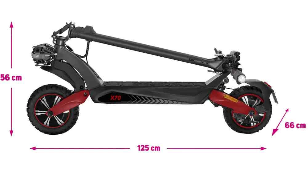 Složen&aacute; elektrick&aacute; koloběžka Sencor SCOOTER X70_04