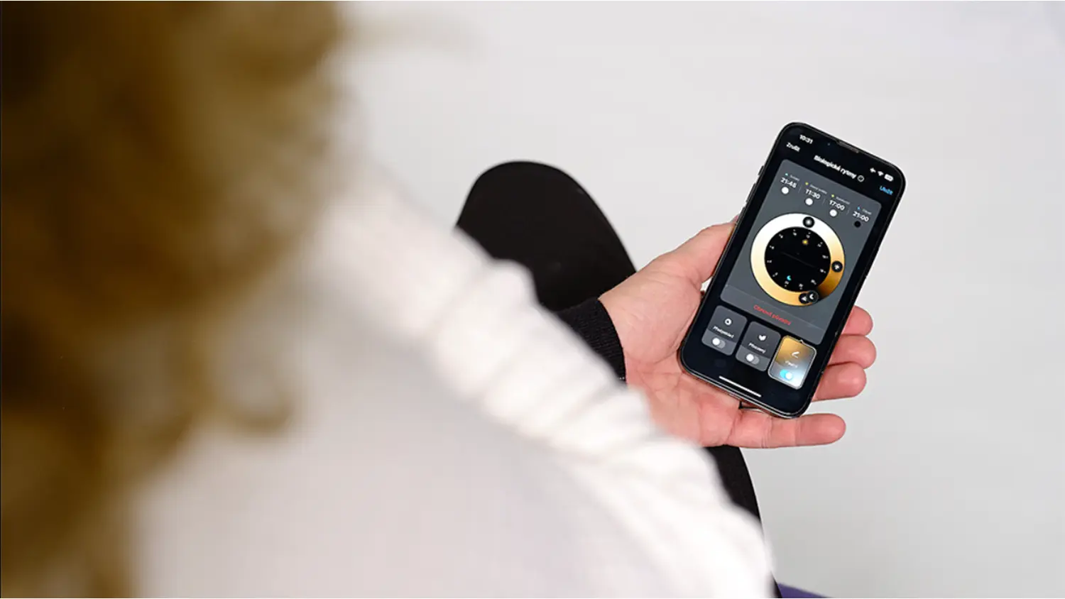 Nastavení barevné teploty světla v mobilním zařízení