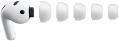 AirPody Pro 3, silikonové špunty do uší, pět velikostí