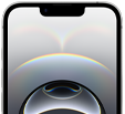 iPhone 16e, displej přes celou plochu, Dynamic Island nahoře uprostřed, tenký černý rámeček displeje