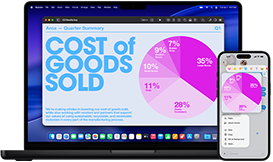 14‑palcový MacBook Pro a iPhone 16 – na iPhone prebieha hovor s kontaktom s menom Luis a na MacBooku Pro sa ten istý hovor zobrazuje v apke Telefón