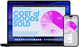 14‑palcový MacBook Pro a iPhone 16 – na iPhone prebieha hovor s kontaktom s menom Luis a na MacBooku Pro sa ten istý hovor zobrazuje v apke Telefón