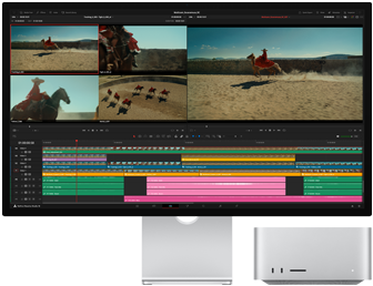 Střihání videa na Macu Studio a Studio Displayi