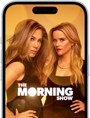 iPhone 15 s puštěným seriálem The Morning Show z Apple TV+