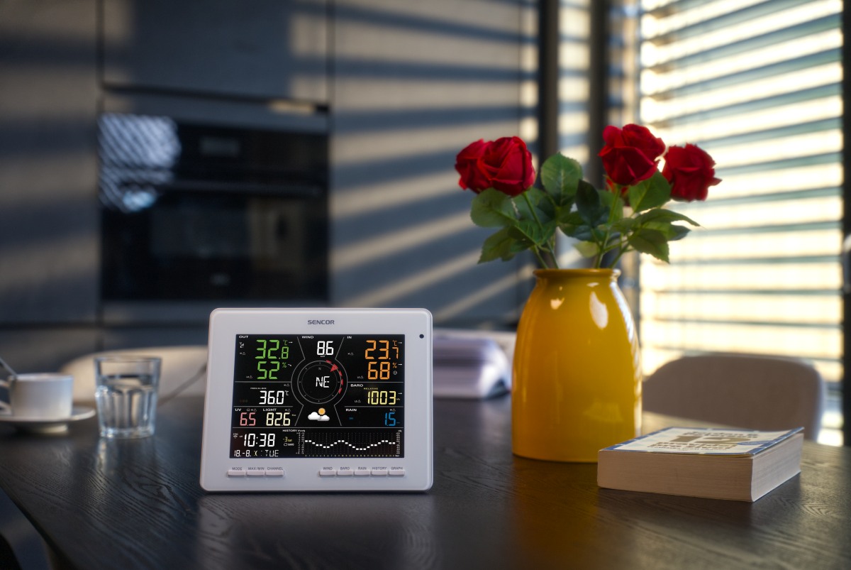 Meteostanice v interi&eacute;ru